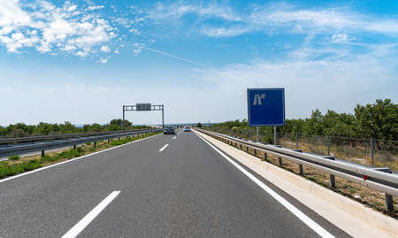 Cars are driving on the expressway.の写真素材