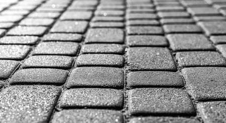 Brick stone street road.の写真素材