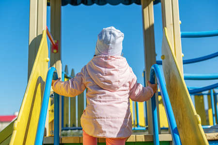 Child on the playground.の写真素材