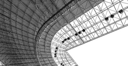 Elements of the stadium construction.の写真素材