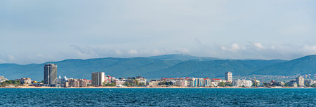 Aerial view of Sunny Beach, Bulgaria
