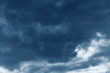 Dark storm clouds before rain.