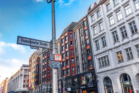 Unter den Linden street in Berylin, Germany.のeditorial素材