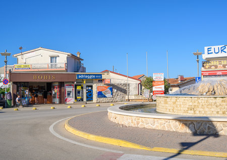 Streets of the resort town of Primosten, Croatia.のeditorial素材