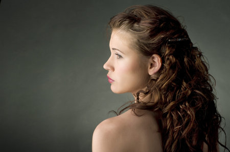 Profile of a beautiful girl