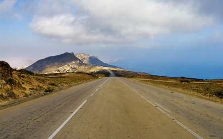 Road in Oman Desert の写真素材