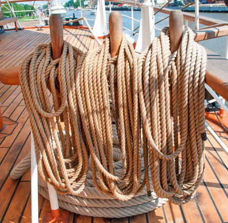 ropes on a sailboat 
