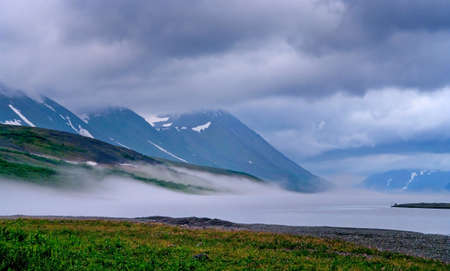 Landscape of Polar Ural mountains の写真素材