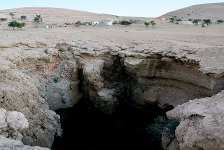 Khoshilat Maqandeli (First Drop), Majlis Al-Jin Cave in Omanの写真素材