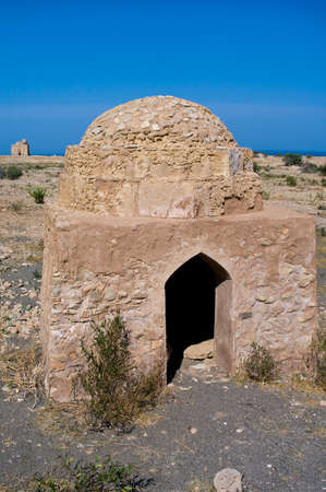 Tomb of Bibi Miriam, a holy woman, Qalahat, north of Sur, Oman, Middle East の写真素材
