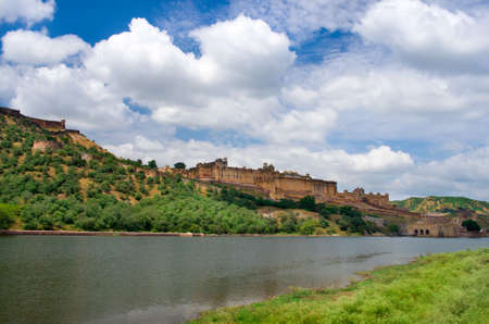 Amber Fort near Jaipur city in Rajasthan, India の写真素材