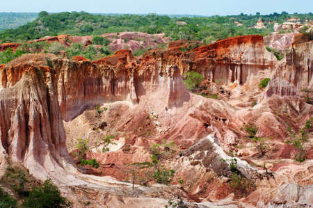 The Hell's Kitchen, Marafa Canyon. Malindi region, Kenyaの写真素材