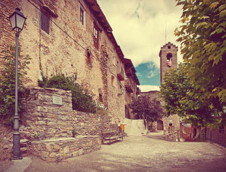 Estamariu in comarca of Alt Urgell, Lleida, Catalonia, Spain.の写真素材