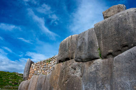 Sacsayhuaman, Inca ruins in Cusco, Peruの写真素材