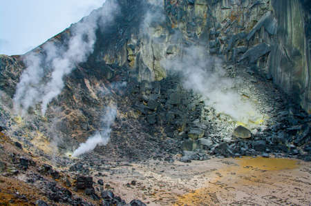 Sibayak volcano. Northern Sumatra. Indonesiaの写真素材