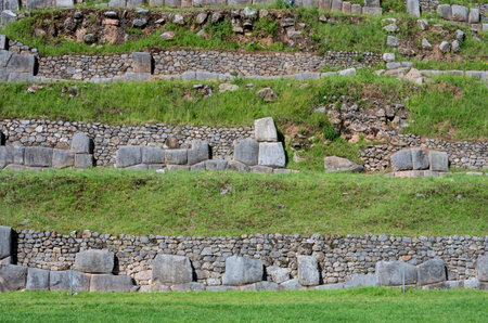 Sacsayhuaman, Inca ruins in Cusco, Peruの写真素材