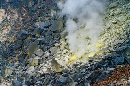 Sibayak volcano. Northern Sumatra. Indonesiaの写真素材