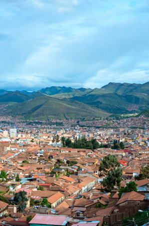 Cityscape of Cusco in Peru