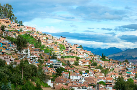 Cityscape of Cusco in Peru