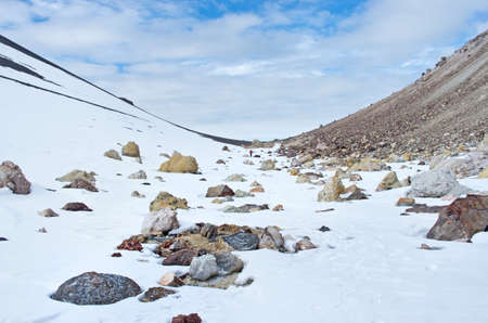 Misti volcano also known as Putina or El Misti near Arequipa city, Peruの写真素材