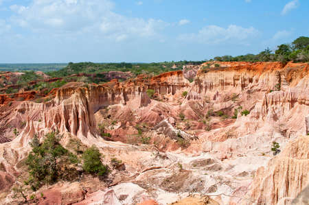 The Hell's Kitchen, Marafa Canyon. Malindi region, Kenyaの写真素材