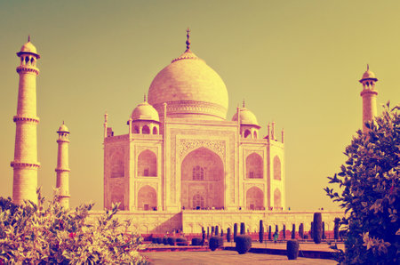 Taj Mahal in Agra, Uttar Pradesh, Indiaのeditorial素材