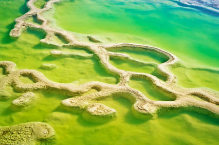 Hierve el Agua, thermal spring in the Central Valleys of Oaxaca, Mexicoの写真素材