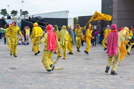Mexico City, Mexico - December 9, 2016: Fiesta patronal San Juan Diego Cuauhtlatoatzin (Juan Diegotzil) - first Roman Catholic indigenous saint from the Americas near Basilica of Our Lady of Guadalupeのeditorial素材