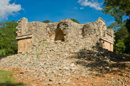 Xlapak (or Xlapac) is a small Maya archaeological site in the Yucatan Peninsula of southeastern Mexico.の写真素材
