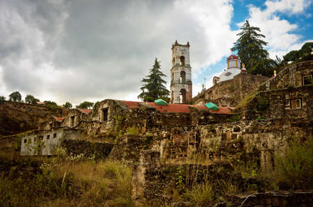 Hacienda Santa Maria Regla, Hidalgo, Mexico.の写真素材