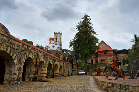Hacienda Santa Maria Regla, Hidalgo, Mexico.のeditorial素材