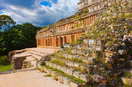 Sayil is a Maya archaeological site, Yucatan, Mexico.のeditorial素材