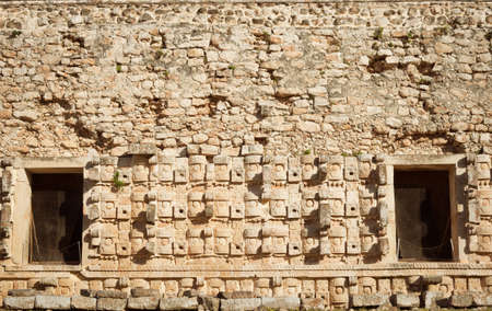 ruins of Codz-Poop (Palace of Masks), Kabah, Yucatan, Mexicoの写真素材