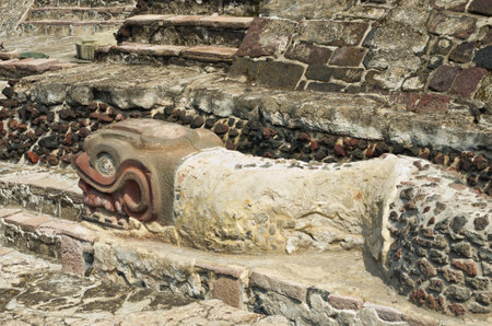 Ruins of Templo Mayor of Tenochtitlan in Mexico City.のeditorial素材