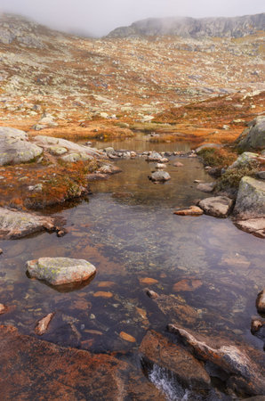 Landscapes in mountains. Norway