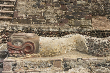 Ruins of Templo Mayor of Tenochtitlan in Mexico City.