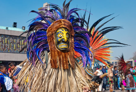 Mexico City, Mexico - December 12, 2016: Celebration of the Day of the Virgin of Guadalupe with a mass ceremony in her honor on square of Basilica of Our Lady of Guadalupeのeditorial素材