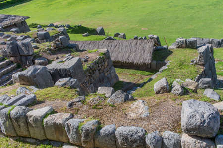 Sacsayhuaman, Inca ruins in Cusco, Peruの写真素材