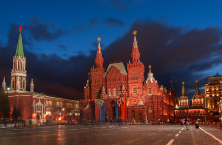 State Historical Museum on red square in Moscow, Russia