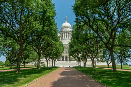 The Rhode Island State House in the capital of the U.S. state of Rhode Island Providence. USAのeditorial素材