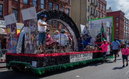 New York City - September 16, 2018: The African American Day Parade in Harlem, New York City