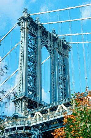 Manhattan Bridge in New York. USA