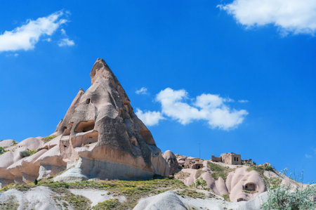 Mountain landscape in Pigeon valley in Cappadocia, Turkey