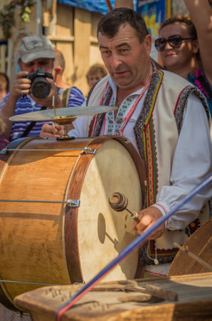 Turka, Ukraine - August 06, 2017: international boycos festival in Turka, Ukraine. Boykos or simply Highlanders (verkhovyntsi) are a Ukrainian ethnographic group located in the Carpathian Mountains of Ukraine.のeditorial素材