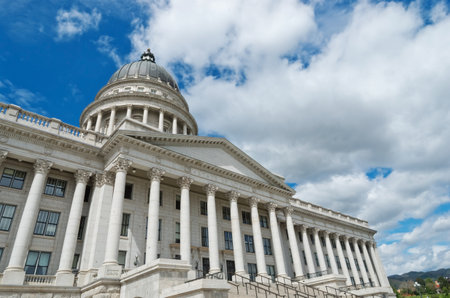 Utah State Capitol is the house of government for the U.S. state of Utah in Salt Lake City, Utah, USAのeditorial素材