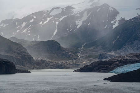Gray Glacier in the Southern Patagonian Ice Field, Chileの写真素材
