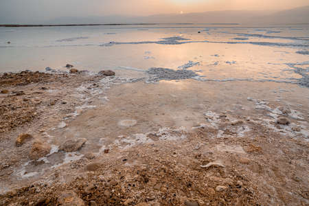 View of Dead Sea coastline. Israelの写真素材