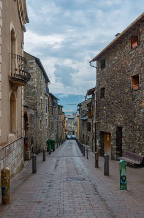 Llivia is a town in the comarca of Cerdanya, province of Girona, Catalonia, Spainの写真素材