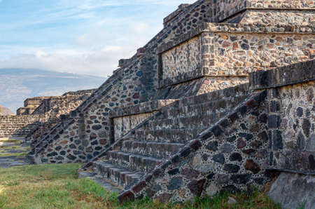 Ancient ruins in Teotihuacan, Mexicoの写真素材