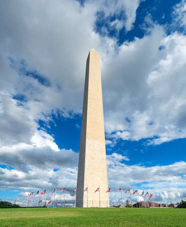 Washington Monument in Washington D.C. USAの写真素材